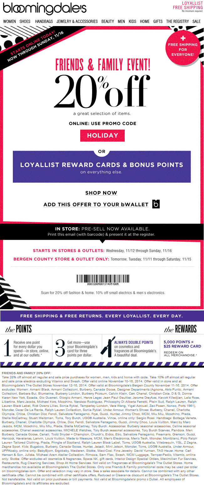 Bloomingdales coupons & promo code for [May 2024]