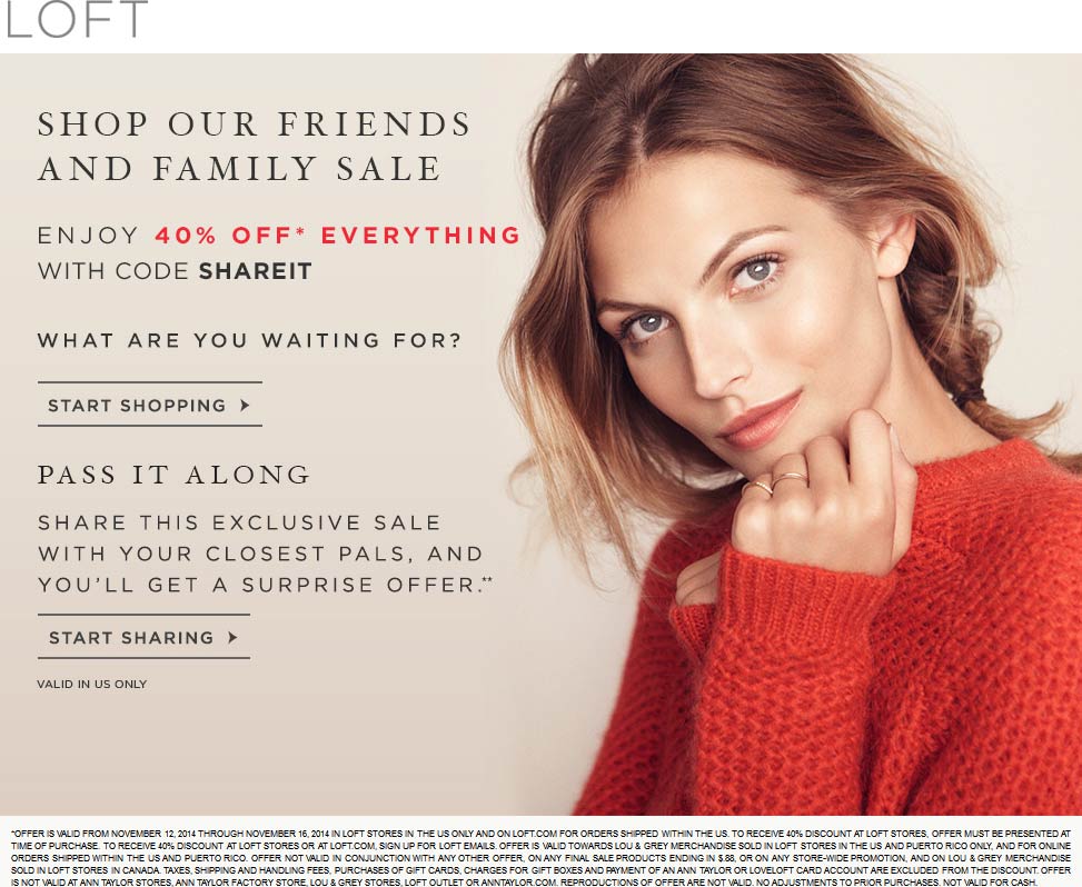 LOFT coupons & promo code for [May 2024]