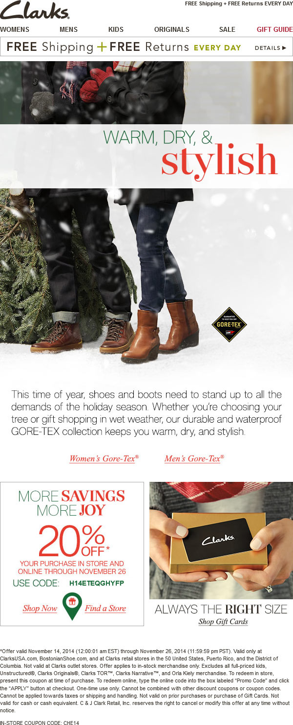 Clarks kids sales promo code