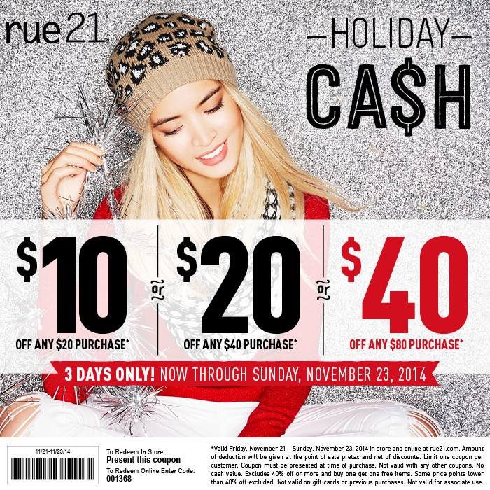 Rue21 coupons & promo code for [April 2024]