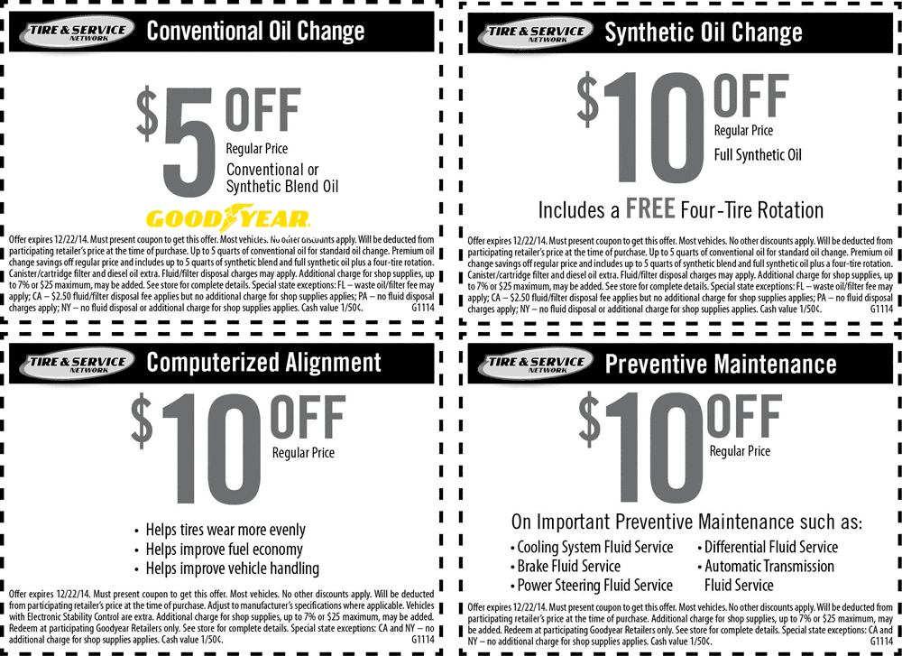 Goodyear Printable Coupons